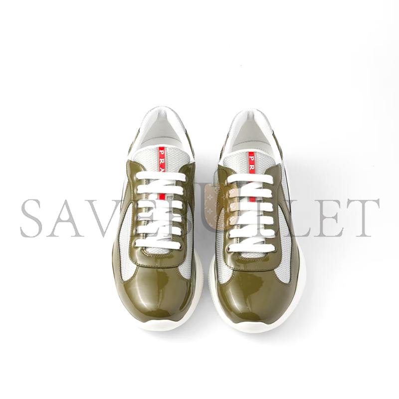 PRADA PATENT LEATHER AND TECHNICAL FABRIC PRADA AMERICA'S CUP SNEAKERS 4E3400 PRADA PATENT LEATHER AND TECHNICAL FABRIC PRADA AMERICA'S CUP SNEAKERS 4E3400